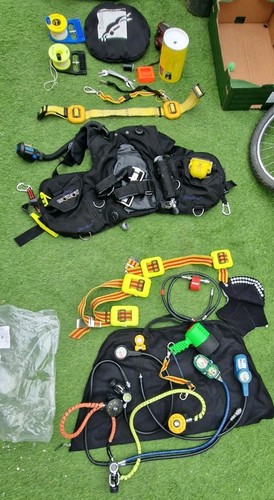 Scuba diving equipment used - scuba,