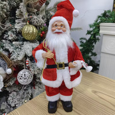 11-Inch Tall Santa Claus Collectible Dolls - Two Colours Available 