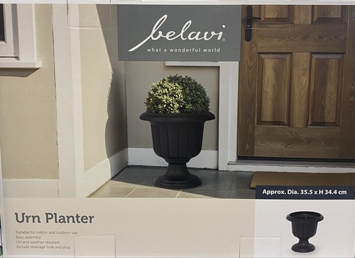 Belavi urn planter black - belavi,