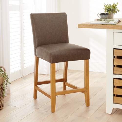 Bar stool monty vintage brown - bar,