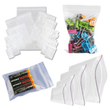 GRIP SEAL BAGS CLEAR SELF RESEALABLE POLYTHENE POLY PLASTIC ZIP LOCK ALL SIZES