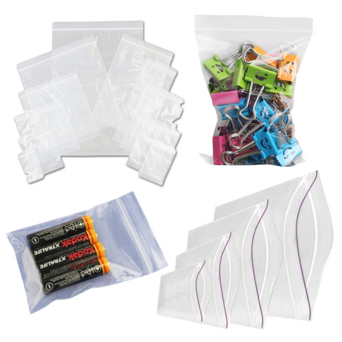 Grip seal bags clear self - grip,