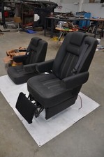 *Pair* LOANSTAR Reclining Limo Seats foot rest powered leather BN Suit Sprinter