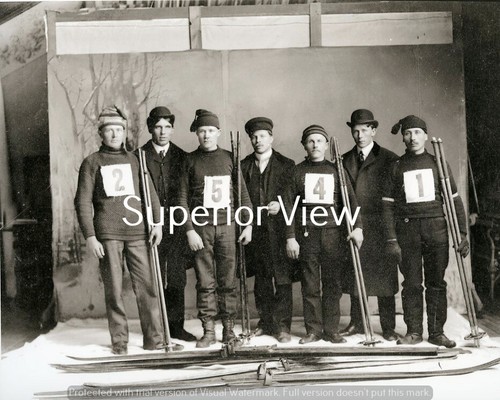 Old time ski racers - time, big