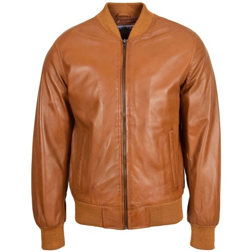 Men soft lambskin leather - lambskin,