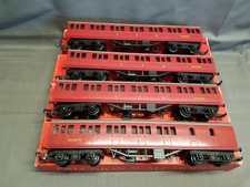 4 x TRIANG R.120/121 B.R MAROON SUBURBAN COMPS & BRAKE COACHES EXCELLENT BOXED