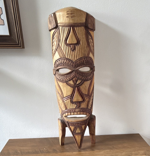 Large hand carved wooden - large,