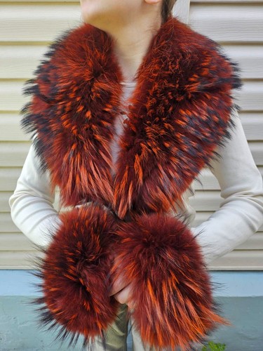 Vintage genuine fur collar - collar, &