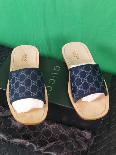 Gucci leather slides men - slides,