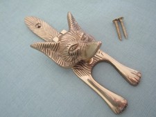 Brass rustic door knocker vintage retro old victorian style country cottage door