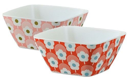 Orla kiely bowls with food - orla,
