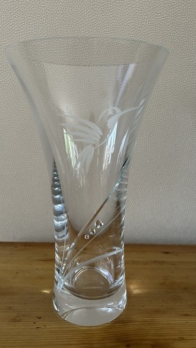 Dartington crystal vase with - dartington,