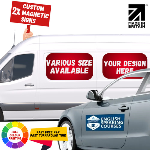 Magnetic signs for vans - for,