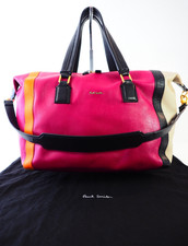 Paul Smith Large Leather Bag Ziggy Block Colour Shoulder Bag Brilliant Condition