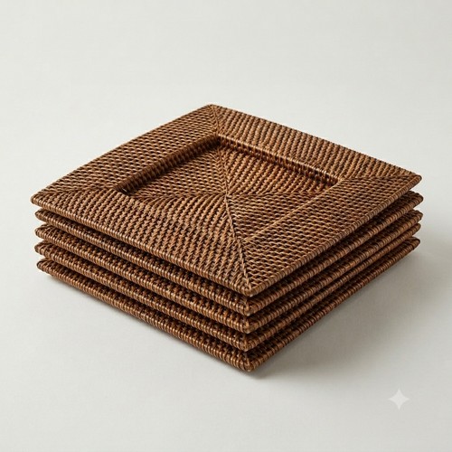 Set square woven wicker - woven,