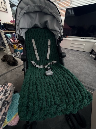 Chunky chenille forest green - chunky,