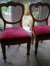 victorian balloon back chairs