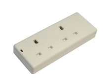 2 Gang 13A Trailing Socket