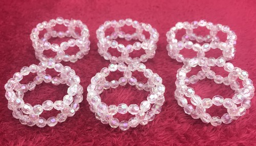 Set beaded napkin - beaded, rings