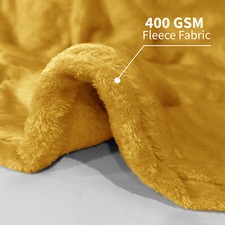 Faux Fur Fleece Throw Soft