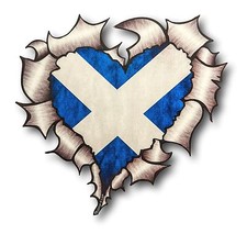 Ripped Torn Metal Look HEART