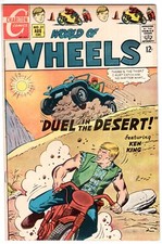 World of Wheels #21 1968 Charlton Silver Age Hot Rod Comic DUNE BUGGY Motorcycle