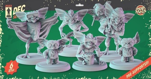 Gremlins miniatures set - set, (3d)