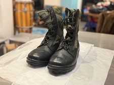 German Army Jungle Boot UK9.5-10/Eu44 Black Leather & Canvas Army Surplus