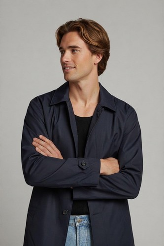 Gant navy raincoat mens - navy,