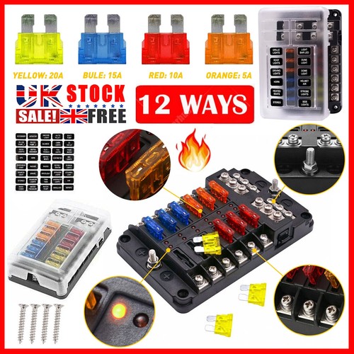 12way blade fuse box - fuse, holder
