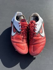 Nike CTR360 Libretto II FG Football Boots UK 9 Red White 2010 | Flaking