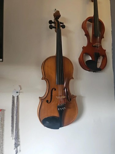 Old viola made hungary - made, in