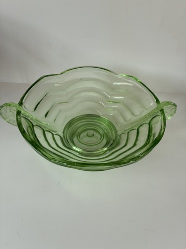 Art deco green glass - ,