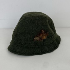 Vintage Failsworth Bucket Hat Green Wool Feather Tiroler Loden Mens Fishing 58