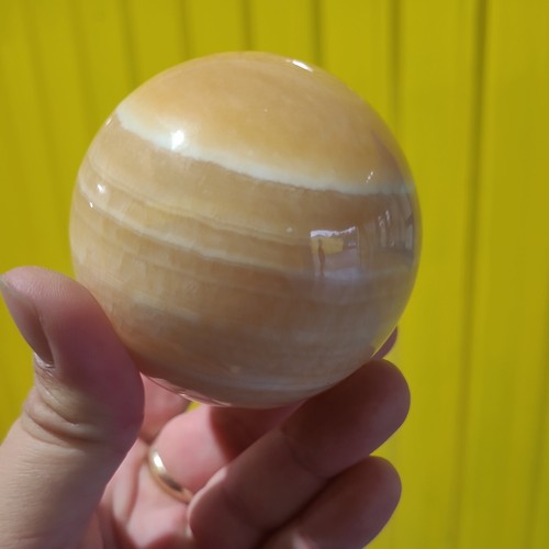 Honey calcite crystal - honey,