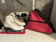 Risport RF4 White Ice skates skate size 255 Uk Size 6 9 2/3 blade