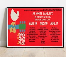 Woodstock tour poster live - tour,