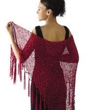 Crochet pattern copy 4218.    Womens shawl wrap.   Novelty yarn