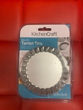 Mini Tartlet Tins With Loose Bases Bake Mold Round Stainless Steel Set Of 6
