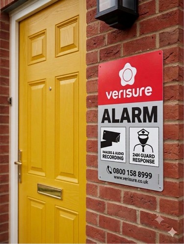 Verisure alarm sign - alarm, new