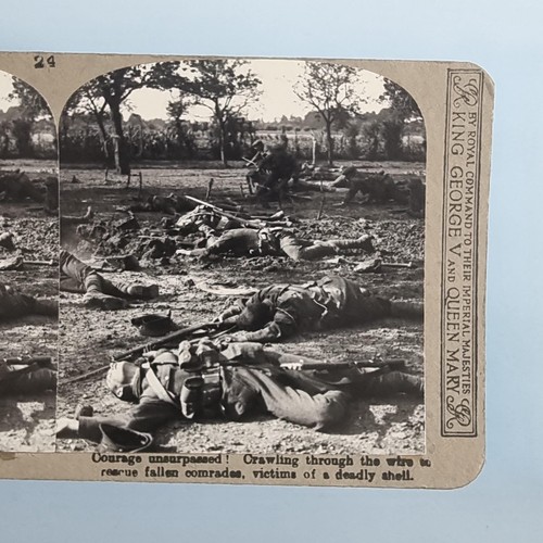 Ww1 military stereoview - military, c1916