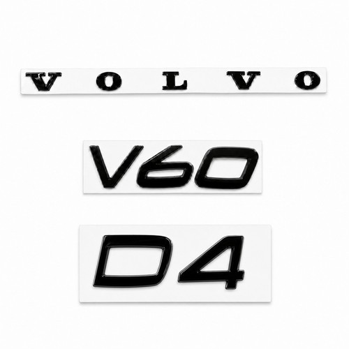 Gloss black badges fits - , volvo