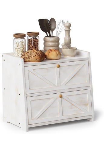 Tier bamboo bread bin - bread,