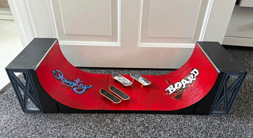 Board fingerboard half pipe - board,