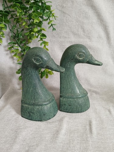 Vintage pair brass duck - vintage,