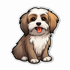 Havanese Car Sticker Dog