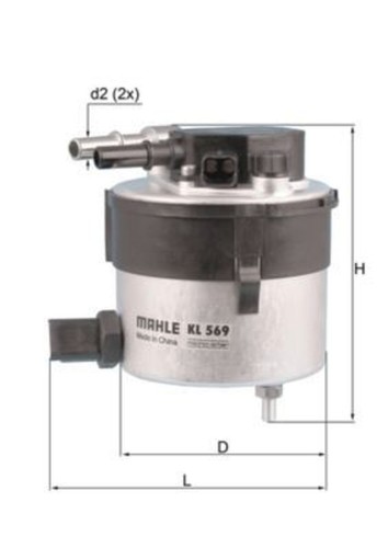 Fuel filter mahle - fuel,