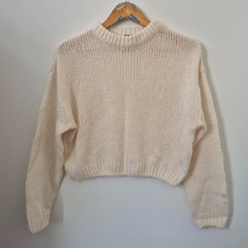 Cream knit oversized jumper