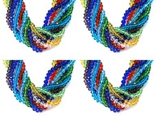 ❤ Faceted Rondelle Crystal ABACUS Glass Beads 3mm~8mm PICK COLOUR Jewellery ❤