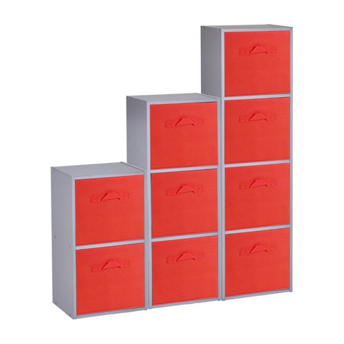 Grey wooden cubed - wooden,